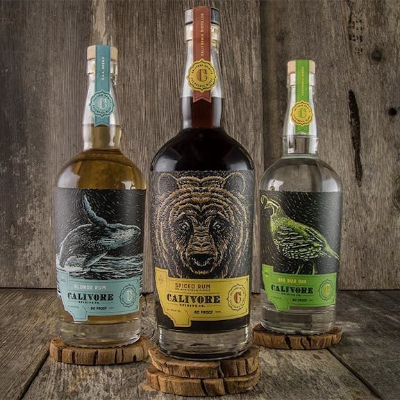 Calivore Spirits Wine Label Design